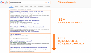 ¿Qué es el SEO? ¿Y qué es SEM? Ejemplo programa tienda velfix