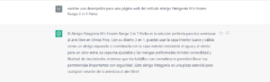 descripción producto