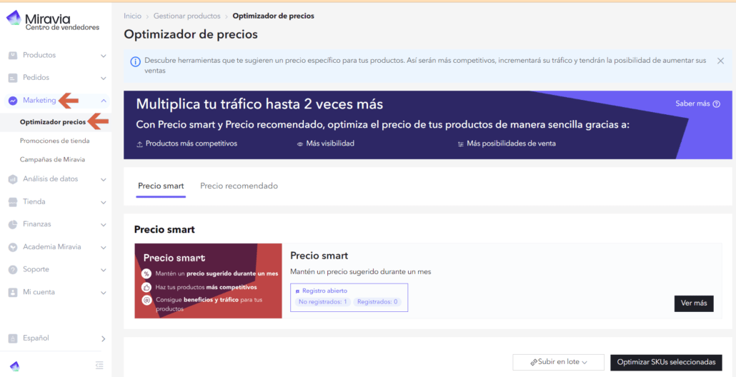 optimizador precios miravia