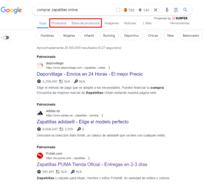 productos google